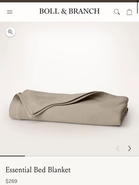 Boll & Branch Essential Bed Blanket Oak King